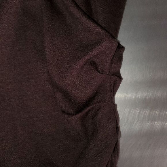 REISS Sloane Wool Long Sleeve Knit Maxi Dress Brown Small - Picture 6 of 14